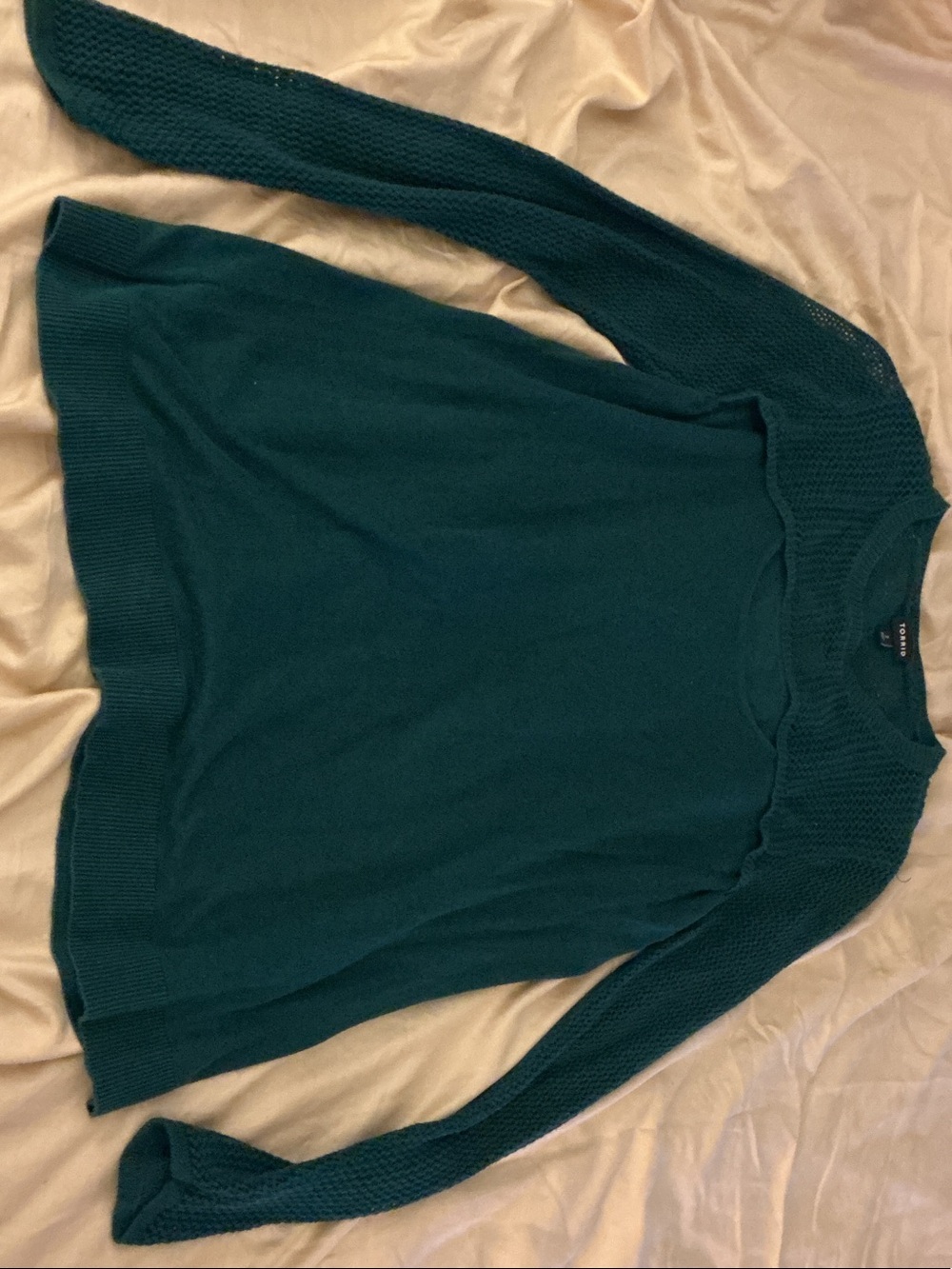 torrid Teal Crewneck Sweater